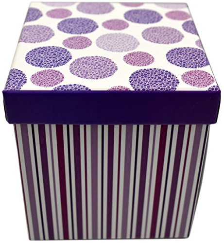 ALEF Elegant Decorative Themed Nesting Gift Boxes -3 Boxes- Nesting Boxes Beautifully Themed and Decorated - Perfect for Gifts or Simple Decoration Around The House! (Square Dazzling Dots)