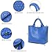 JINMANXUE Fashion Woven Bag Shopper Bag Travel Handbags and Purses Women Tote Bag Large Capacity Shoulder Bags (Wave Blue)