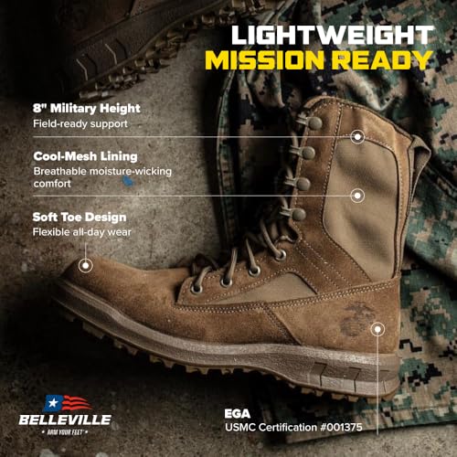 Image of Belleville 510 Marine Corps Boots, Lightweight Tactical Boots for Men