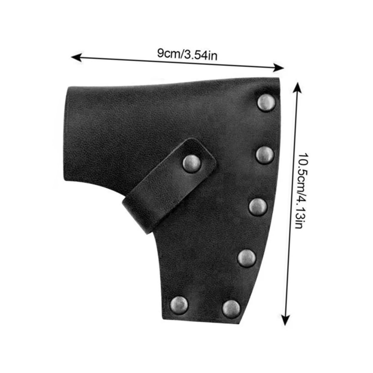 HEMOTON Leather Camping Hatchet Cover Full Axe Protective Sleeve for Hatchet Easy to Install