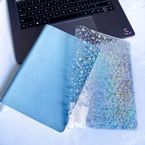A5 Jelly Planner Cover Fits A5 Hobonichi Cousin Midori and Stalogy Notebooks Glitter Star Design