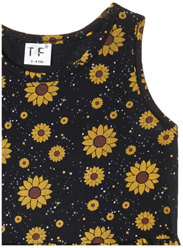 Image of T2F Girls Cotton Knee-Length Casual Dress(Pack of 3)
