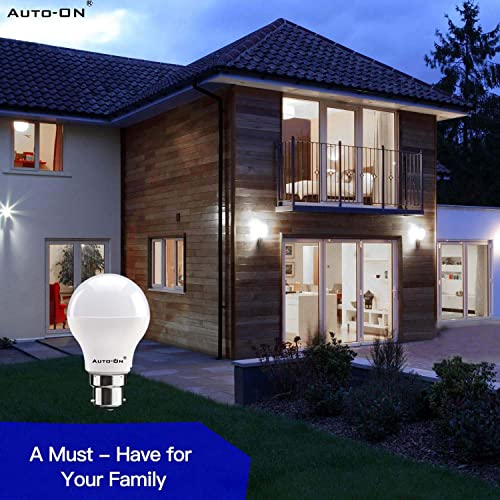 Image of Auto-ON Day /Night Sensor LED Bulb (9W) (OFF during Day, ON during Night) (One Year Warranty) White, Pack of- 4