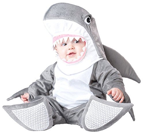 InCharacter Costumes, Silly Shark, Grey/White, Infant Large