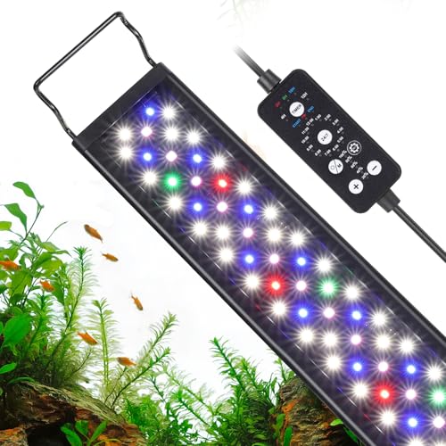 hygger 18W LED Aquarium Light, 18-24 Inch Fish Tank Light
