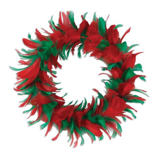 Beistle 1-Pack Feather Wreath, 8-Inch