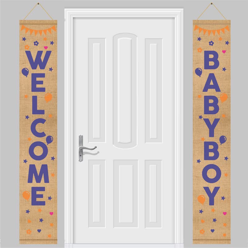 SVM CRAFT® Burlap Welcome Banner