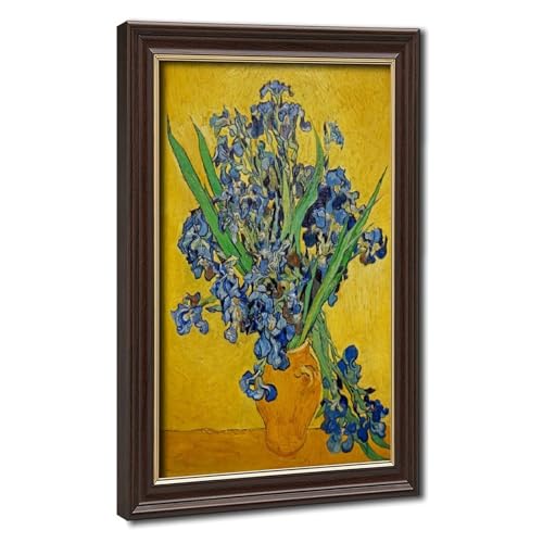 Impression Iris de Van Gogh avec cadre suspendu robuste