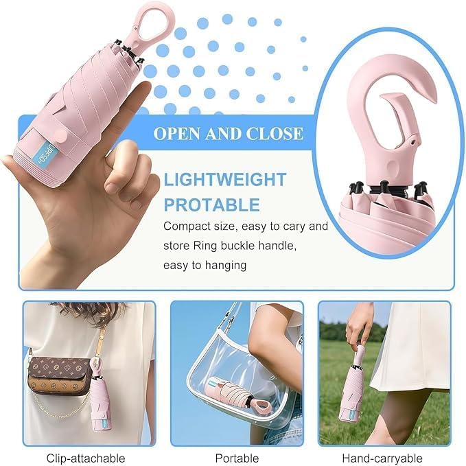 Image of Zemic Umbrella, UV Big Size Umbrella for Sun Protection Rain Windproof Strong Large 3 Fold For Men Women Kids Boys Girls Perfect & Stylish Windproof & Compact''