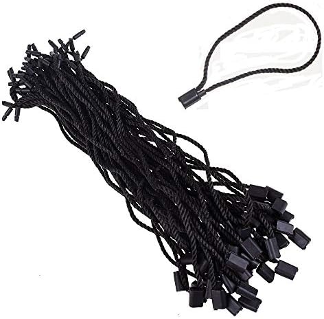 Aakriti Clothing Tag Hang Tag String For Garments 1000 Labels Pcs/Dress Hang Tag String/Cords (Black)