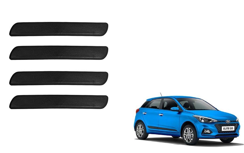 Autoladders Black Bumper Guard Protector Set of 4 for Hyundai Elite i20