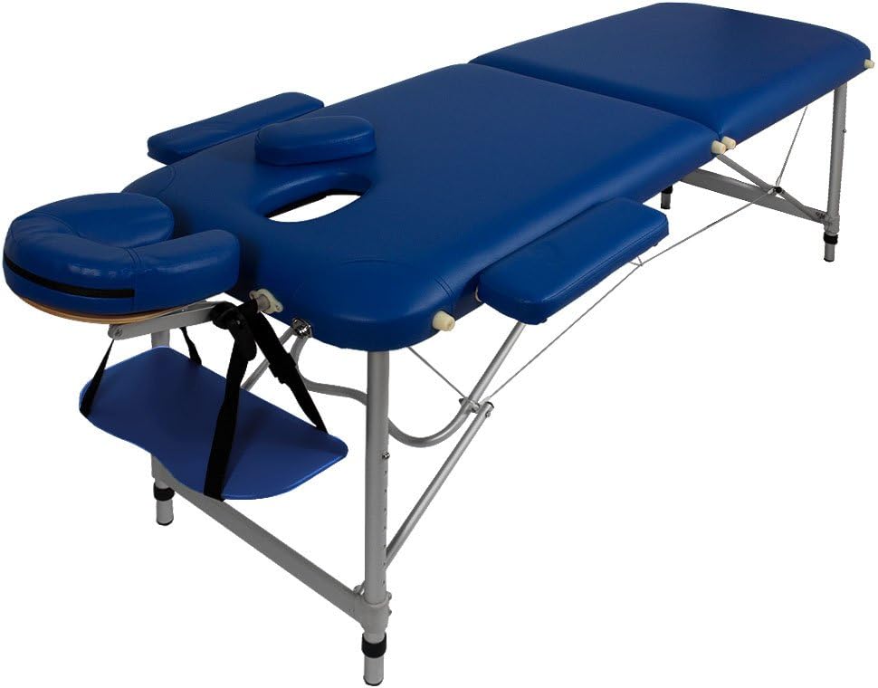 Aluminium Lightweight 10kg Portable Massage Table - BLUE