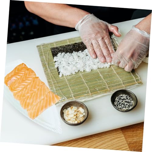 Plato acrílico para sushi estilo japonés 39x19x5 cm miniatura 5
