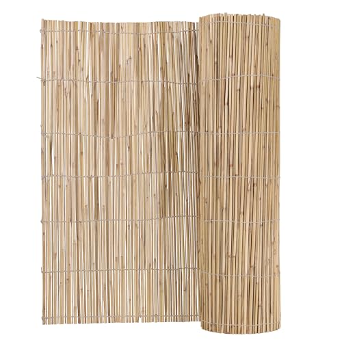 Egardenkart Bamboo Fence for Garden - 100cm x 600cm Balcony Fence | Bamboo Privacy Screev for Balcony Privacy (1m x 6m)