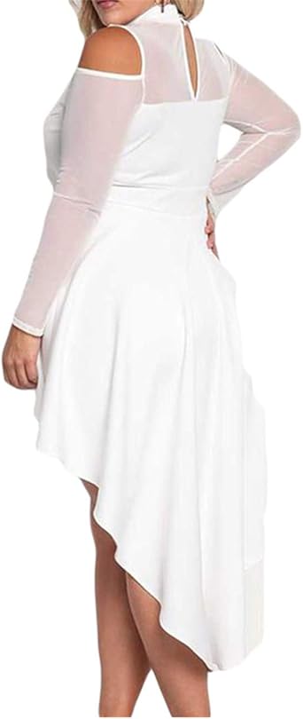 high low peplum dress plus size
