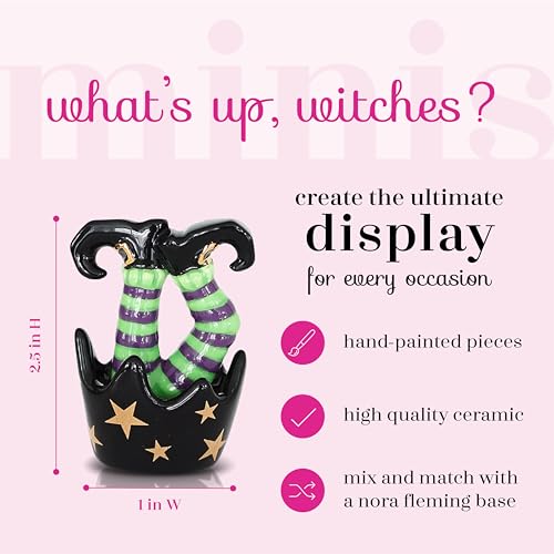 Image of Nora Fleming Hand-Painted Mini: What's up, Witches? (Witches Feet) A284
