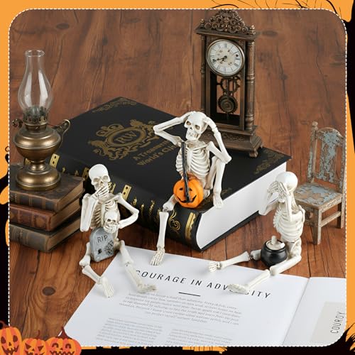 Set de 3 Figuras Decorativas de Calaveras No maldecir miniatura 3