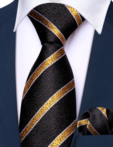 Image of Barry.Wang Boys Ties School Pre-Tied Kids Necktie Handkerchief Clip Set Uniforms Child Ties for 8-14 Years Wedding Party