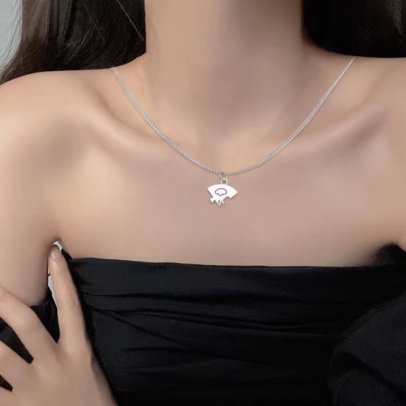 Best Friend Friendship Necklaces for 3 Sisters Birthday Gifts for Big Middle Little Sister Puzzle Necklace for 3 4 Friends3