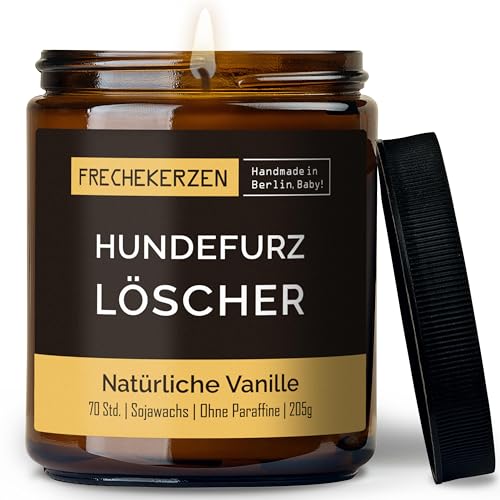 Lustige Duftkerze mit Spruch für Hunde Besitzer & Liebhaber | Handgemacht aus Sojawachs | In Geschenkbox | Nachhaltiges Valentinsgeschenk, Gast Geschenk Hundehalter Dog Lovers |Vanille