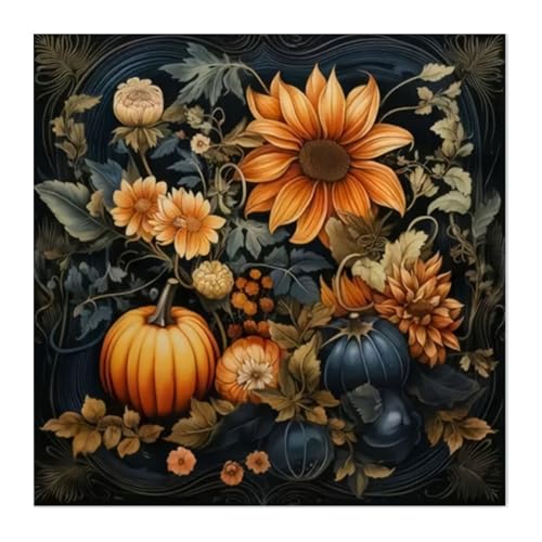 タロットテーブルクロス花カボチャ占星術祭壇布占いカードテーブルタペストリー魔術用品祭壇タロットカード