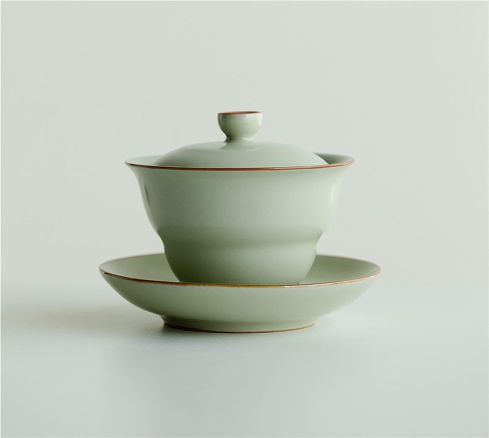 135 ml żółty piec ru Gaiwan starożytna tykwa sancai pokrywa miska herbata Tureen chińska herbata warzenie porcelany miska herbata