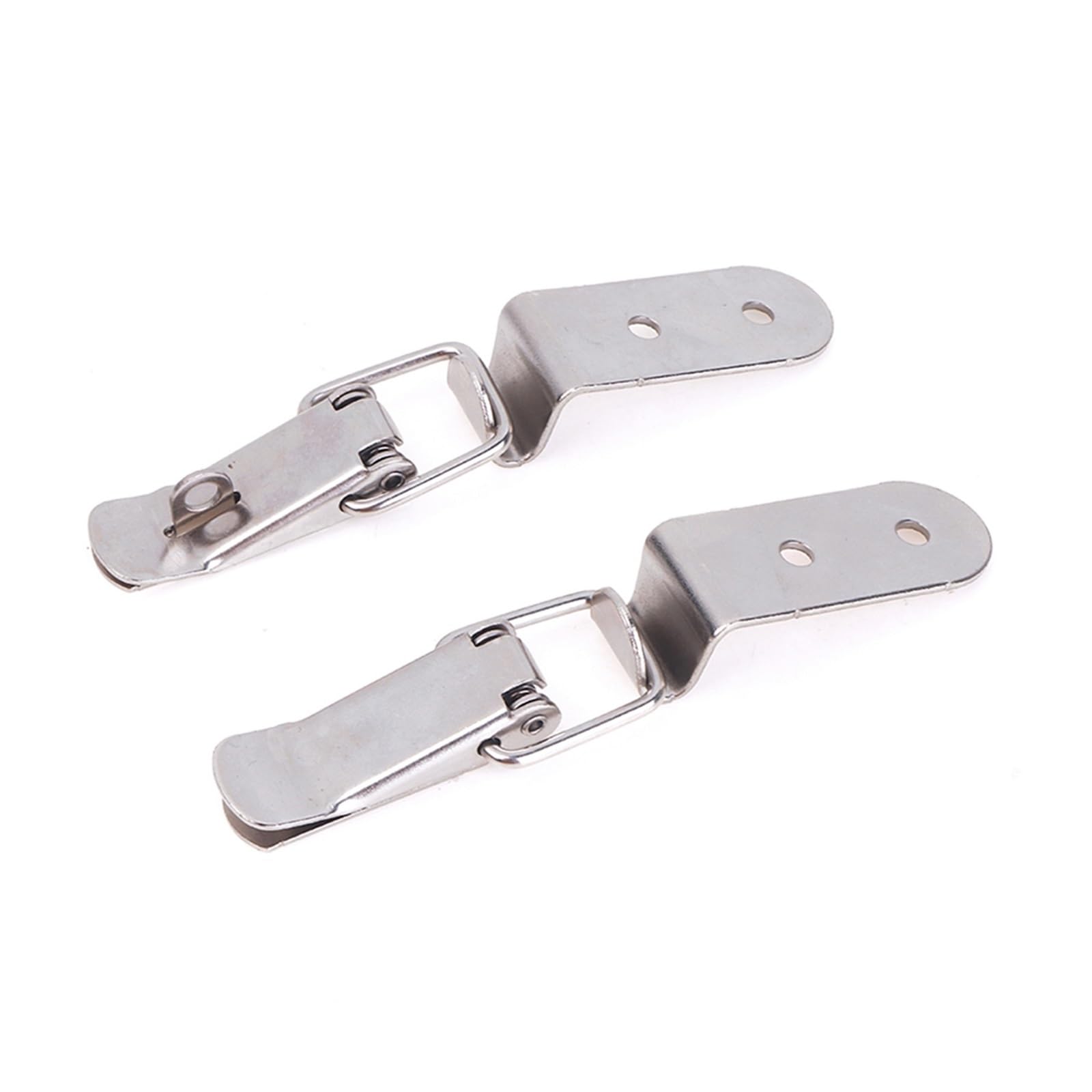 Chiusura a levetta, Chiusura a molla, 2 Fibbia a bocca d'anatra a 90 gradi con gancio di chiusura in acciaio inossidabile con molla di trazione, chiusura a scatto, chiusura a scatto(B 201 Stainless St