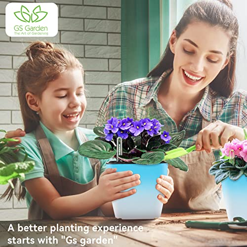 GS Garden Self Watering Planters for Indoor Plants, 5.2 Inch 3 Pack ...