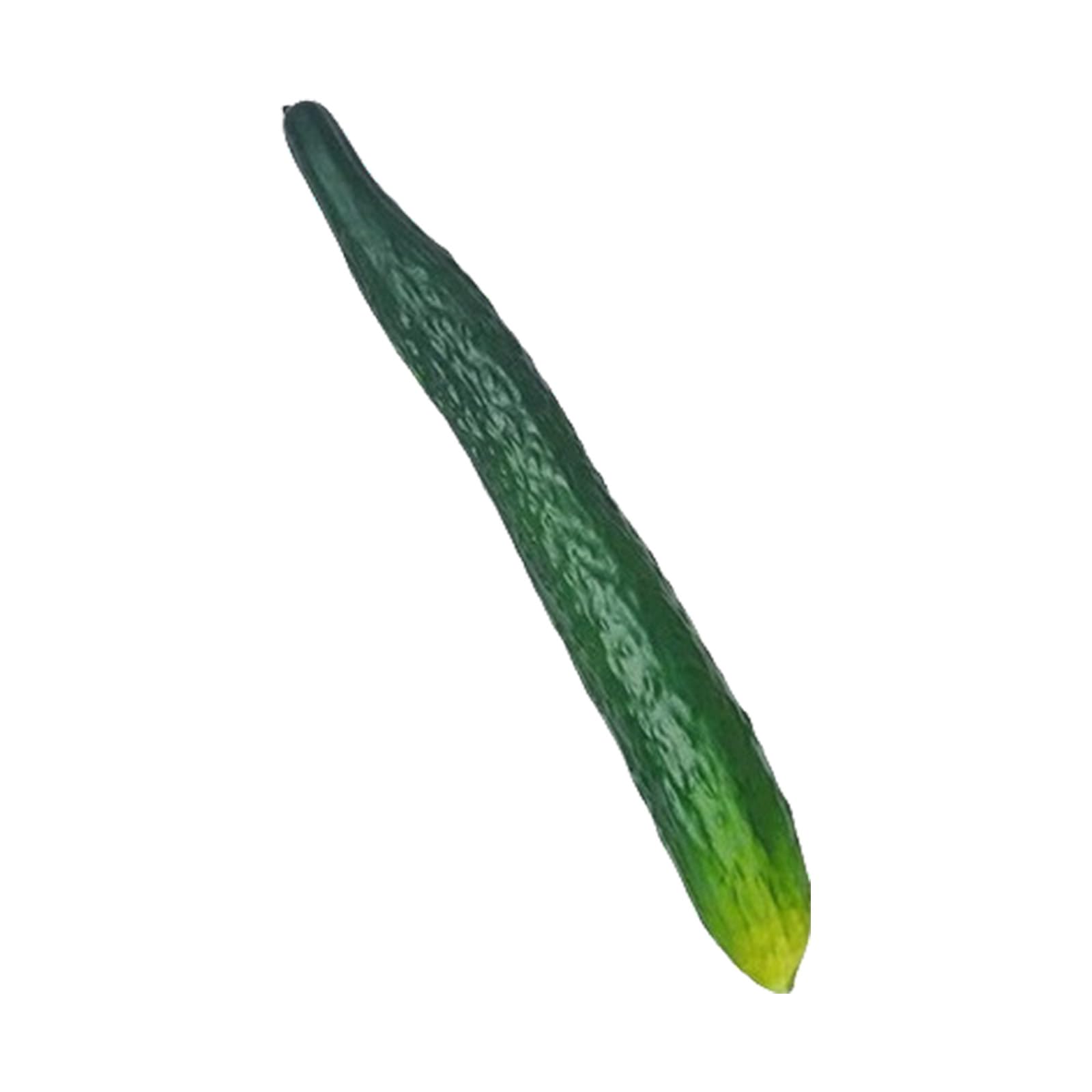 Uqezagpa Artificial PU Cucumber Simulation Vegetable Educational Realistic Cucumber for Home Kitchen Decoration Basket Display Educational Display