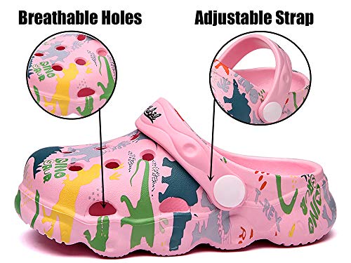 Image of INMINPIN Kids Cute Clogs Cartoon Garden Shoes Boys Girls Slides Slippers Indoor Outdoor Children Water Shower Beach Pool Sandals