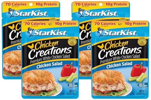 StarKist Chicken Creations, Chicken Salad, Single Serve Pouch, 2.6 oz (Pack of 4)