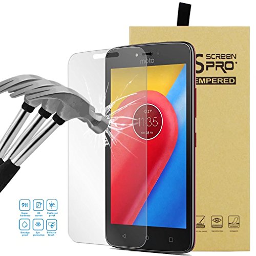 LEMORRY para Motorola Moto C Plus Protector de Pantalla Vidrio Templado Anti Reflejo 9H Dureza Alta Definición Cristal Templado Tempered Glass