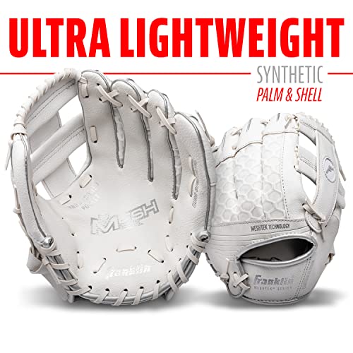 image for Franklin Sports Kids Baseball Gloves - Meshtek Child's Tball Glove + B