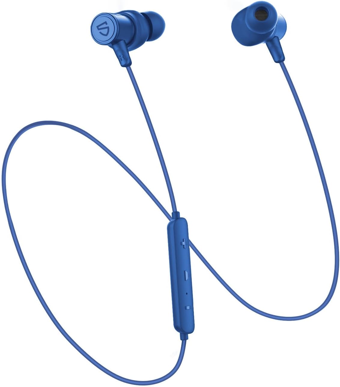 SoundPEATS Q30 HD+ Bluetooth Earphones with Mic, Wireless Earbuds Magnetic IPX6 Running Headphones, APTX-HD, cVc Noise Cancellation, 10mm Drivers, Super Bass, Lightweight, 12 Hrs Play Time Blue