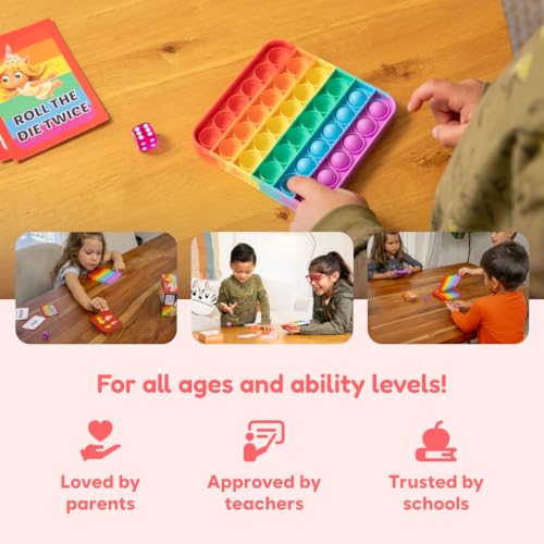THE FIDGET GAME Sight Words - Reading Flashcards and Pop Fidget Toys for Kids K to Second Grade - Learning Activities and Games for High-Frequency Dolch Sight Words - Includes Mats and Dice - Image 5