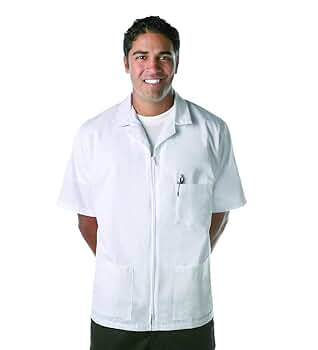 Amazon.com: Fame« Unisex Zipper Smock ? K74 - White/XS