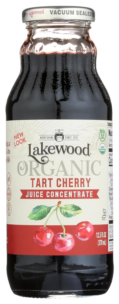 Lakewood Organic Black Cherry Concentrate Juice, 12.5 Ounce (Pack of 6)
