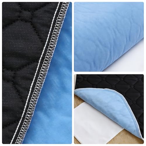 Euablfo 3 Stück Inkontinenzunterlage Waschbar, 50x50cm Waschbare Inkontinenz Sitzauflage wasserdichte & Wiederverwendbar, Inkontinenz Bettunterlage für Bett Rollstuhl Auto Sofa