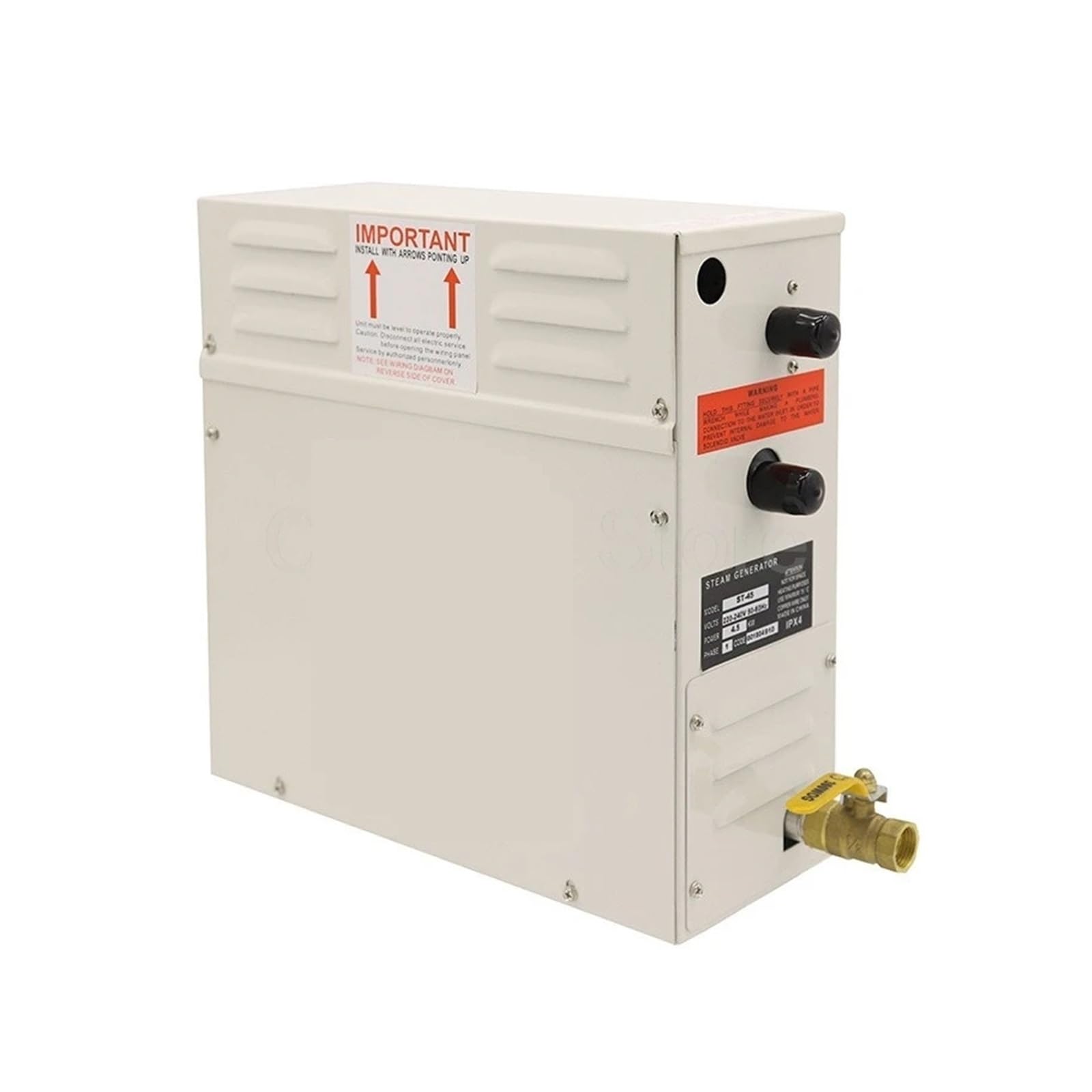 Sauna parowa, Generator Pary ST45 4,5 KW Do Prysznica, Domowy Parownik, Wyposażenie Sauny, Sauna, Prysznic Parowy SPA Z Cyfrowym Sterownikiem do codziennego domowego SPA(ST45 4.5KW 380V)