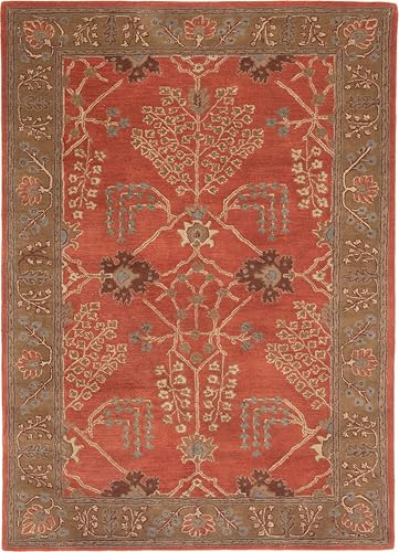 Image of 12x15 Ft Hand-Tufted Wool Area Rug - Oversized Carpet for Living Room, Hall, Office, Drawing Room - Soft & Durable Traditional Floor Rug (Multicolor)