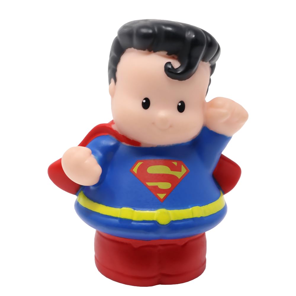 Fisher-Price Pieza de repuesto para coleccionables Little People Superheroes Super-Friends Playset W6157 - Figura de repuesto inspirada en Superman