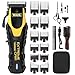 Wahl Extreme Grip Hair Clipper | Heavy-Duty Motor, Non‑Slip Silicone Sleeve, 120min Cordless Runtime, Adjustable Taper Lever, Smooth‑Cut Attachment Combs, Secure‑Fit™ Guide System