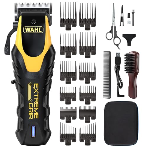Wahl Extreme Grip Cordless Mens Hair Clipper Non-Slip Shockproof Sleeve