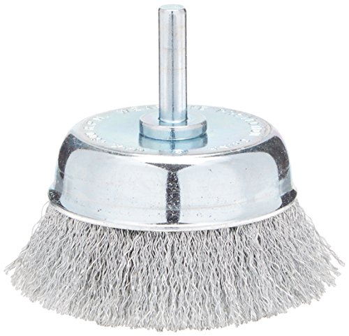 Weiler 2-3/4 in. Dia. x 1/4 in. Vortec Steel Fine 1 pc. Crimped Wire Cup Brush