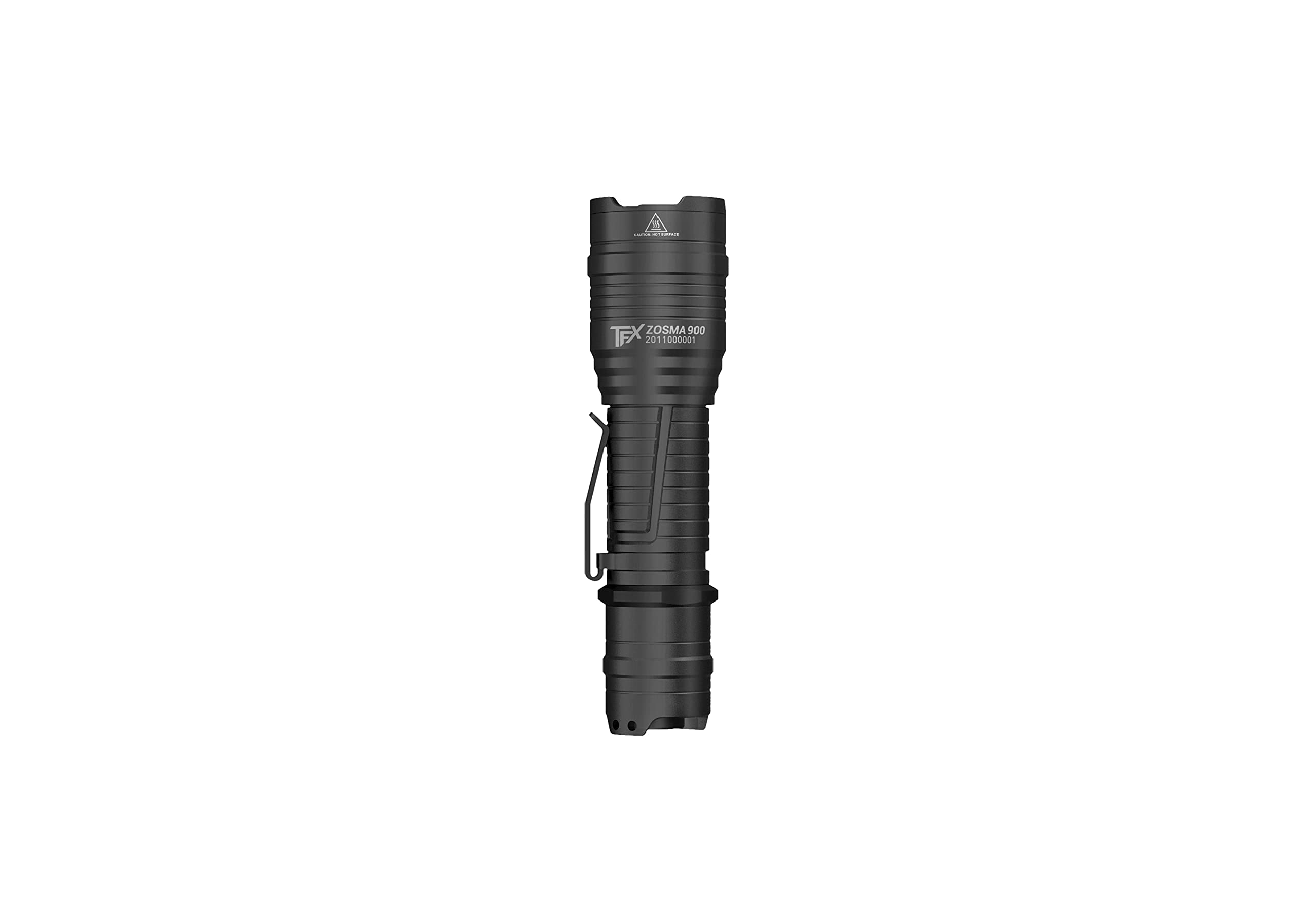 TFX Zosma 900 - Torcia Tattica Ricaricabile 900 Lumen, Impermeabile, Leggera Con Batteria 14500 E Cinturino - Per Caccia, Sicurezza E Outdoor