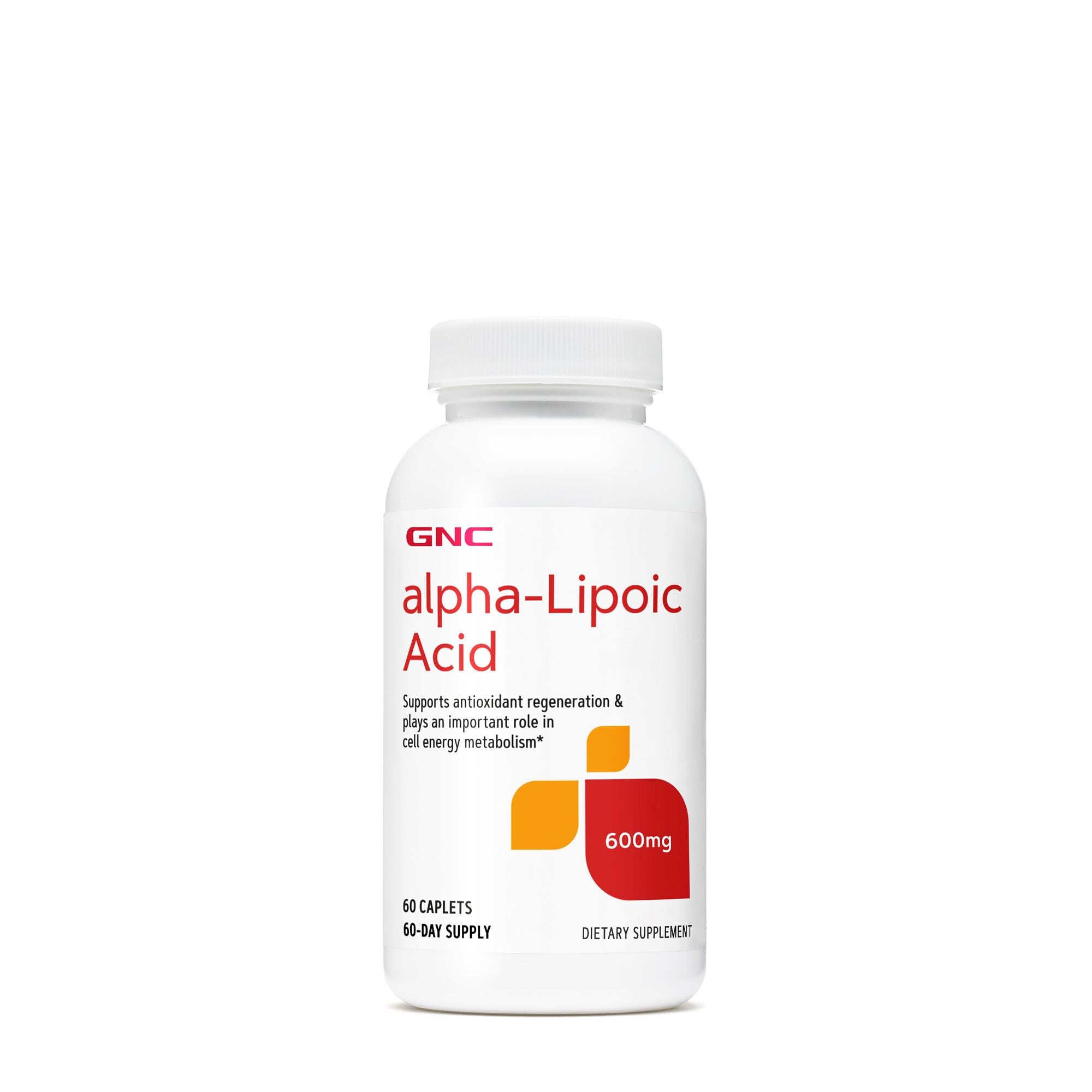 GNC Alpha-Lipoic Acid 600mg, Supports Cell Energy Metabolism, 60 Count