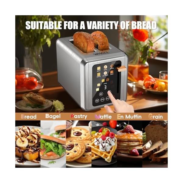   WHALL-Touch-Screen-Toaster-2-Slice-Stainless-Steel-Digital-Timer-Toaster-with-Sound-Function-Smart-Extra-Wide-Slots-Toaster-with-Bagel-Cancel-Defrost-gold