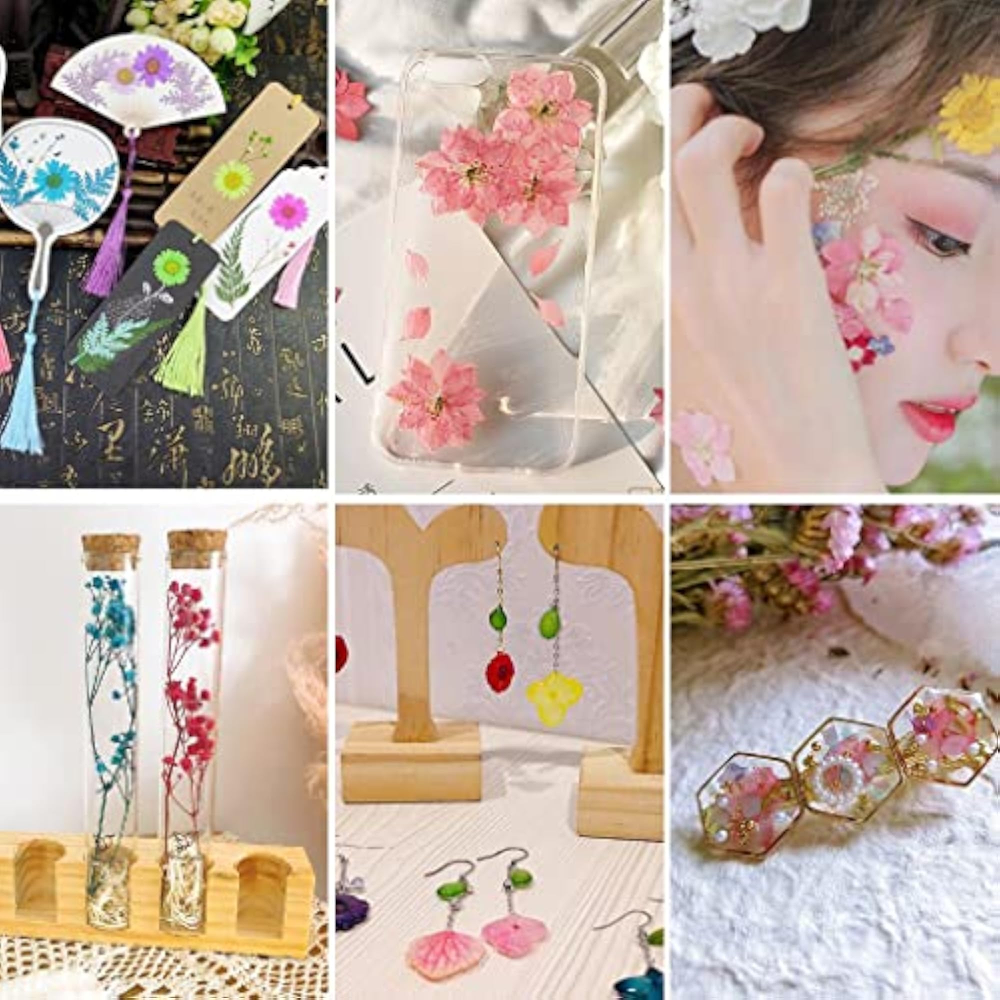 Real Dried Flowers Pressed Leaves Cherry, 2x