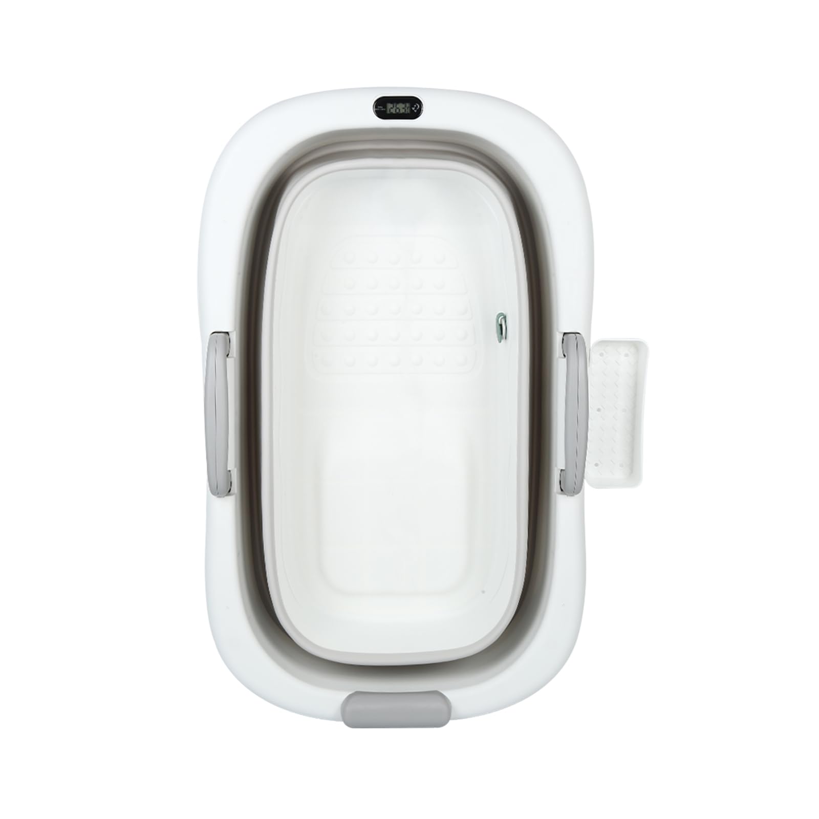 Bebe - Cuscino pieghevole per vasca da bagno pieghevole per bambini da 0 a 9 anni, per doccia, neonato, per tutta la famiglia, 99 x 62 x 52,9 cm (grigio)