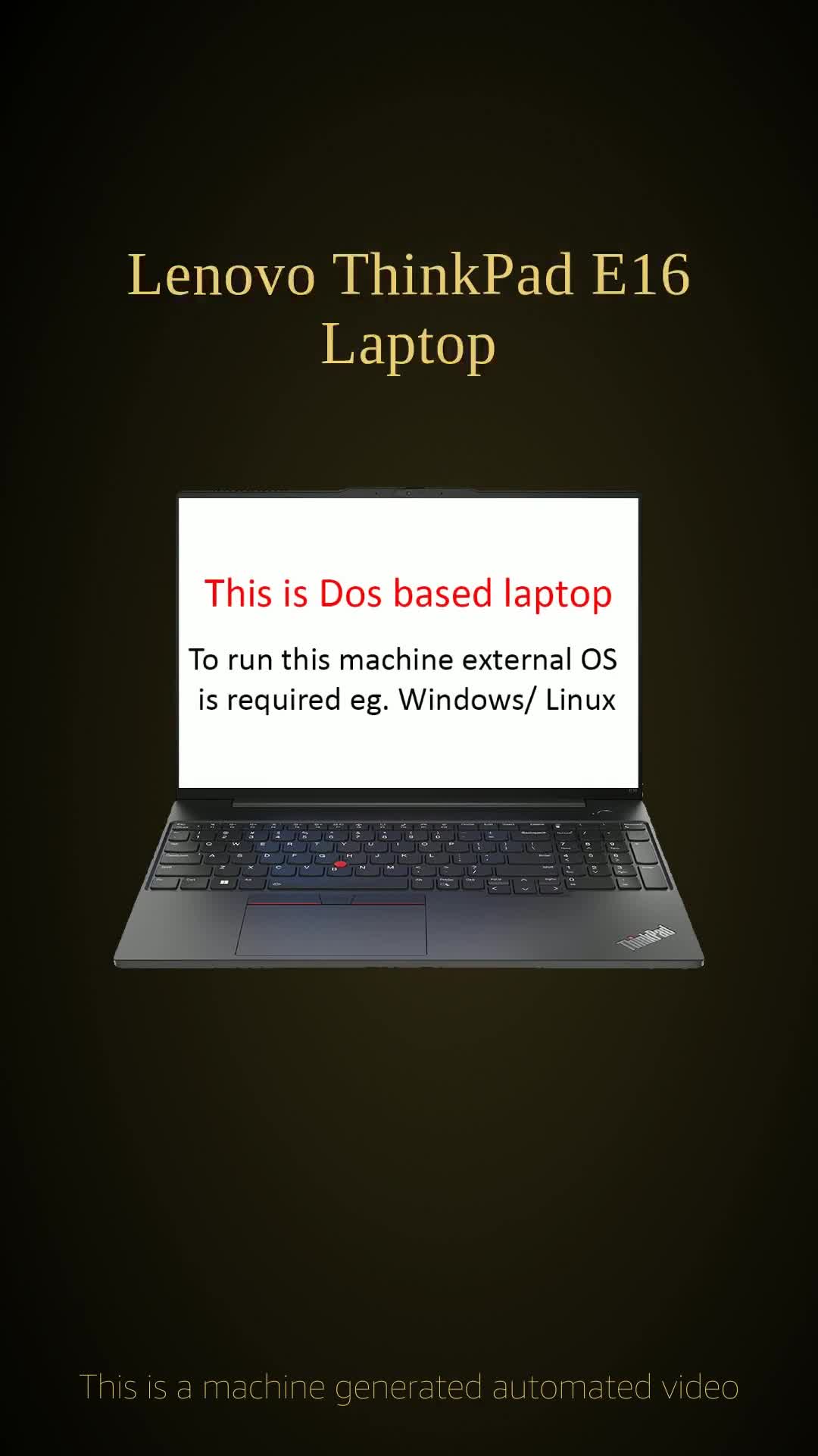 Lenovo ThinkPad E16 Intel Core i5 13th Gen 16